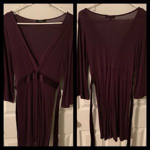 Purple dress with tie